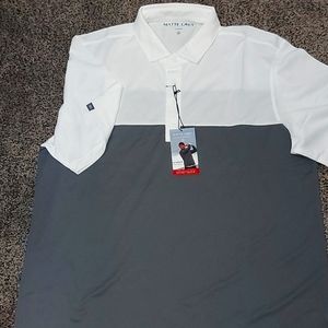 Men's matte grey golf shirt